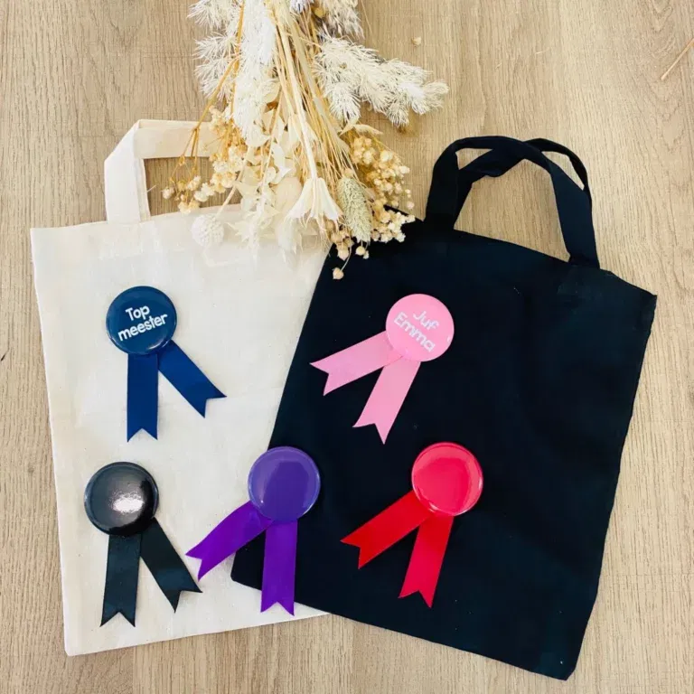 Mini tote bag - Speld met medaille