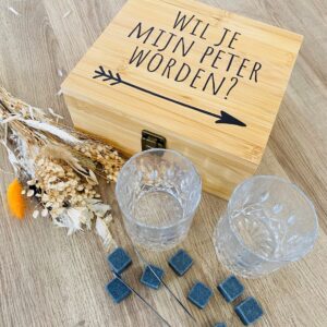 Whiskeyset 'Bamboe Giftbox'