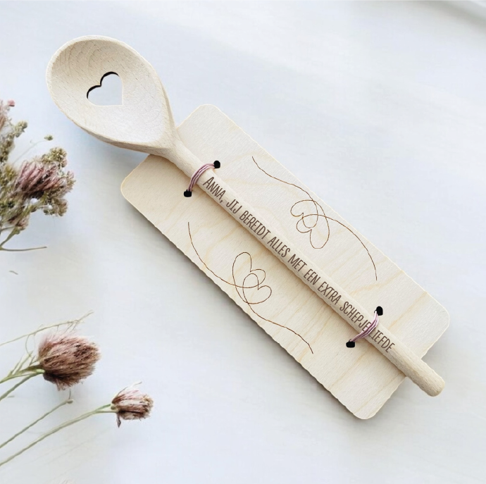 Houten lepel - hart