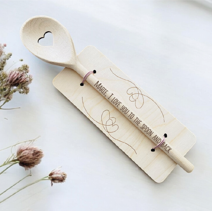 Houten lepel - hart